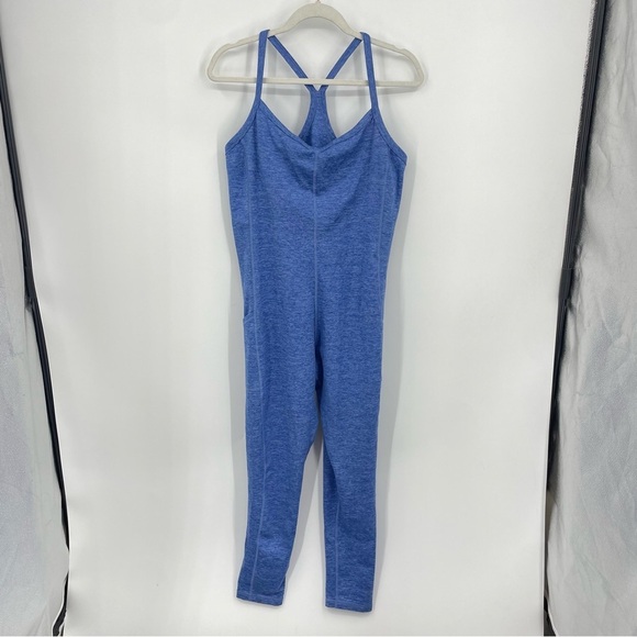 Aerie Offline The Hugger Jumpsuit Blue Lion One Piece Workout Bodysuit Pocket XL - Picture 2 of 6
